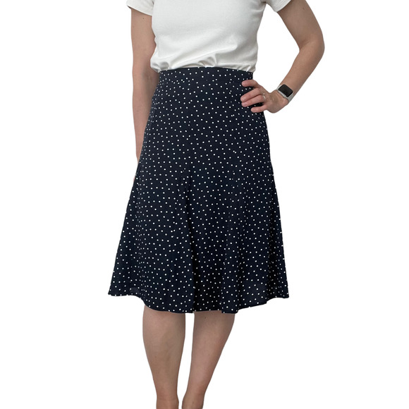 Loft Polka Dot Skirt New with Tags Women Size 0P - Picture 2 of 13